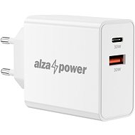 AlzaPower A130 Fast Charge 30W bílá - Nabíječka do sítě