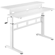Výškově nastavitelný stůl AlzaErgo Table ET3.1 bílý - Výškově nastavitelný stůl