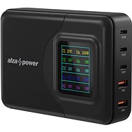 Nabíječka do sítě AlzaPower M500 Digital Display Multi Ultra Charger 200W černý