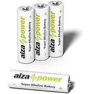 AlzaPower Super Alkaline LR6 (AA) 4ks v eko-boxu - Jednorázová baterie