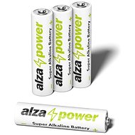 Jednorázová baterie AlzaPower Super Alkaline LR03 (AAA) 4ks v eko-boxu