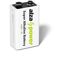 Jednorázová baterie AlzaPower Super Alkaline 6LR61 (9V) 1ks v eko-boxu