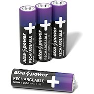 AlzaPower Rechargeable HR6 (AA) 2500 mAh 4ks v eko-boxu - Nabíjecí baterie