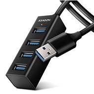 AXAGON HUE-M1AL SuperSpeed USB-A > 4-port MINI Hub, Metal, 1.2m Cable
