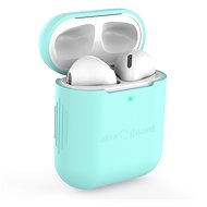 AlzaGuard Skinny Silicone Case pro AirPods 1. a 2. generace zelené - Pouzdro na sluchátka