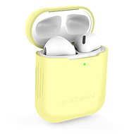 AlzaGuard Skinny Silicone Case pro AirPods 1. a 2. generace žluté - Pouzdro na sluchátka