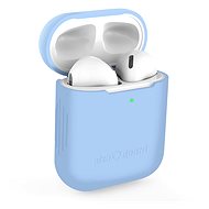 AlzaGuard Skinny Silicone Case pro AirPods 1. a 2. generace modré - Pouzdro na sluchátka