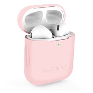 AlzaGuard Skinny Silicone Case pro AirPods 1. a 2. generace růžové - Pouzdro na sluchátka