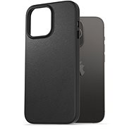 AlzaGuard Genuine Leather Case for iPhone 14 Pro Max black - Phone Cover