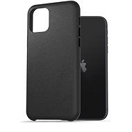 AlzaGuard Genuine Leather Case pro iPhone 11 černé - Kryt na mobil