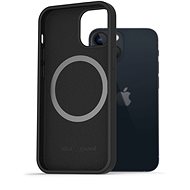 AlzaGuard Magnetic Silicone Case for iPhone 13 Mini Black - Phone Cover