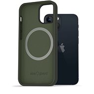 AlzaGuard Magnetic Silicone Case for iPhone 13 Mini Green - Phone Cover