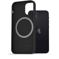 AlzaGuard Magnetic Silicone Case pro iPhone 12 Mini černé - Kryt na mobil
