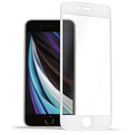 AlzaGuard 2.5D FullCover Glass Protector pro iPhone 7 / 8 / SE 2020 / SE 2022 bílé - Ochranné sklo