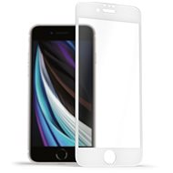 AlzaGuard 2.5D FullCover Glass Protector pro iPhone 7 Plus / 8 Plus bílé - Ochranné sklo