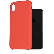 Kryt na mobil AlzaGuard Premium Liquid Silicone Case pro iPhone Xr červené