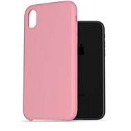 Kryt na mobil AlzaGuard Premium Liquid Silicone Case pro iPhone Xr růžové