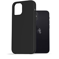 AlzaGuard Premium Liquid Silicone Case for iPhone 12 mini Black - Phone Cover
