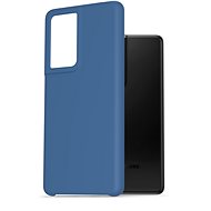 Kryt na mobil AlzaGuard Premium Liquid Silicone Case pro Samsung Galaxy S21 Ultra 5G modré