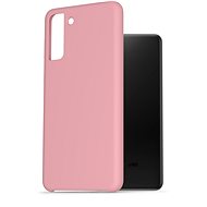 AlzaGuard Premium Liquid Silicone Case for Samsung Galaxy S21+ 5G Pink - Phone Cover