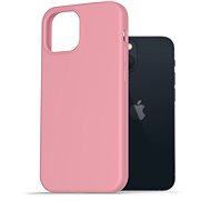 AlzaGuard Premium Liquid Silicone Case for iPhone 13 Mini, Pink - Phone Cover