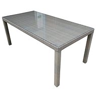DIMENZA Stůl zahradní BARCELONA 150cm, šedý - Zahradní stůl