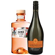 June Gin Peach 0,7l 37,5% + Prosecco 0,7l