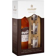 Brandy Ararat 5y 0,7l 40% + 3x sklo GB - Brandy