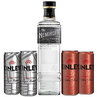 Nemiroff De Lux 0,7l 40% + 4x Tonic Kinley 0,33l - Vodka