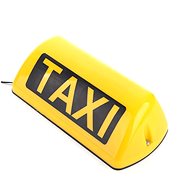 Alum Taxi car roof light with magnet, 12V - 29 × 12.5 × 10.5 cm - Beacon