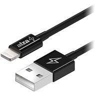 Datový kabel AlzaPower Core Lightning MFi (C89) 0.5m černý - Datový kabel
