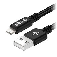 Datový kabel AlzaPower AluCore Lightning MFi (C89) 0.5m černý - Datový kabel