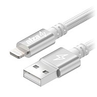 Datový kabel AlzaPower AluCore Lightning MFi (C89) 0.5m stříbrný - Datový kabel