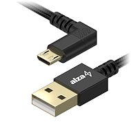 AlzaPower 90Core Micro USB 1m černý - Datový kabel