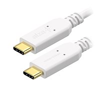 Datový kabel AlzaPower Core USB-C / USB-C 3.2 Gen 1, 5A, 100W, 0.15m bílý