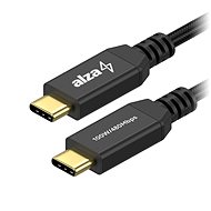 Datový kabel AlzaPower AluCore USB-C / USB-C 2.0, 5A, 100W, 0.15m černý