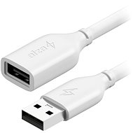 AlzaPower Core USB-A (M) to USB-A (F) 2.0, 1m bílý - Datový kabel