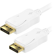 AlzaPower DisplayPort (M) na DisplayPort (M) propojovací stíněný 2m bílý - Video kabel