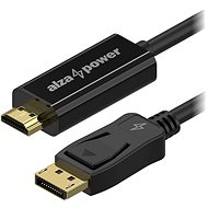 AlzaPower Core DisplayPort (M) na HDMI 4K (M) 1.5m černý - Video kabel
