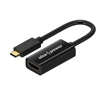 Redukce AlzaPower USB-C (M) na HDMI 2.0 4K 60Hz (F) 0.1m lesklá černá