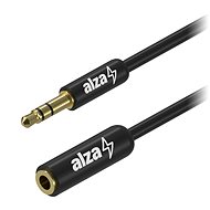 AlzaPower Core Audio 3.5mm Jack (M) to 3.5mm Jack (F) 1m černý - Audio kabel