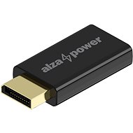 AlzaPower DisplayPort (M) na HDMI 4K 60Hz (F) černá - Redukce