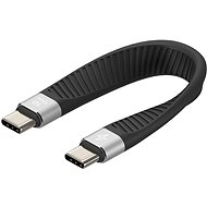 Datový kabel AlzaPower FlexCore USB-C to USB-C 3.2 Gen 2, 5A, 100W černý - Datový kabel