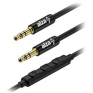 AlzaPower AluCore Audio 3.5mm Jack 4P-TRRS (M) to 3.5mm Jack (M) 1.5m černý - Audio kabel