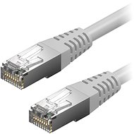 Síťový kabel AlzaPower Patch CAT5E FTP 3m šedý - Síťový kabel