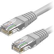 Síťový kabel AlzaPower Patch CAT5E UTP 2m šedý - Síťový kabel