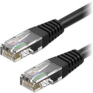 Síťový kabel AlzaPower Patch CAT5E UTP 3m černý - Síťový kabel