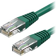 AlzaPower Patch CAT5E UTP 10m zelený - Síťový kabel