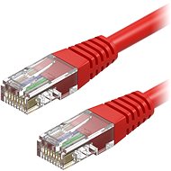 AlzaPower Patch CAT5E UTP 0.5m červený - Síťový kabel