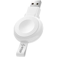 AlzaPower Wireless Watch Charger 120 USB-A, White - Wireless Charger